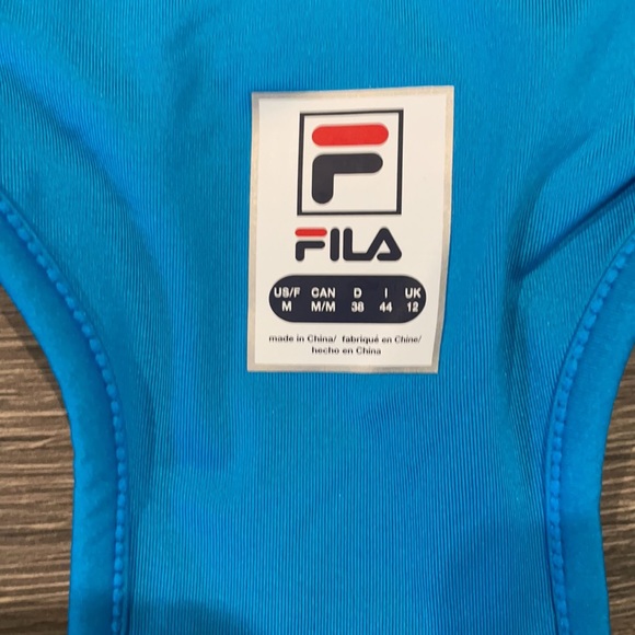 NWT Fila pink & blue tennis/active tank top medium - Picture 4 of 6